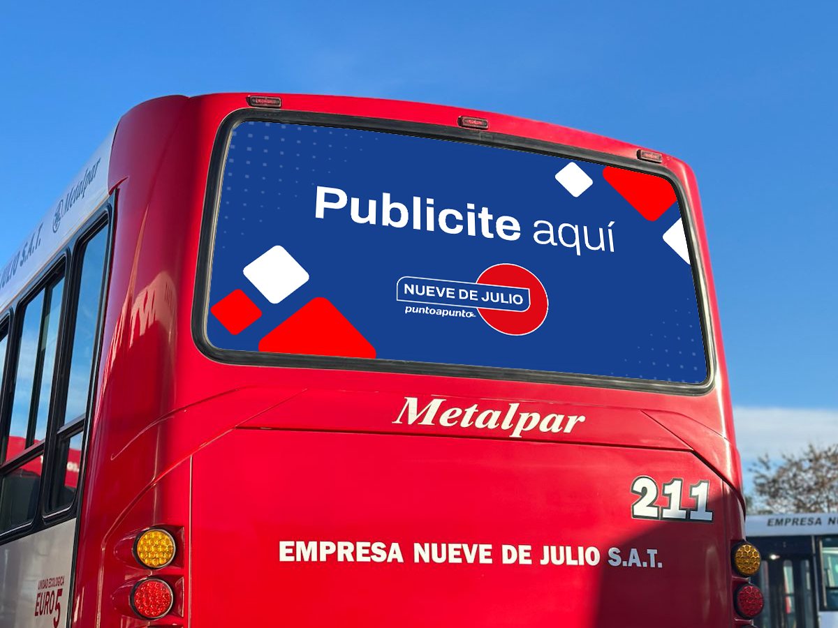 Publicidad en lunetas de las unidades