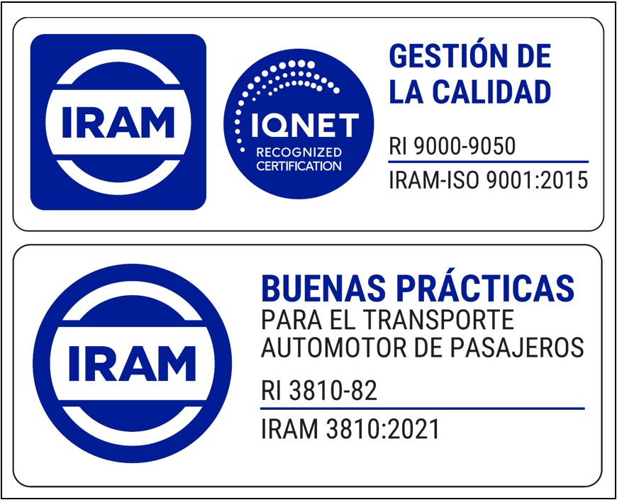Certificado IRAM / ISO 9001 — Empresa Nueve de Julio S.A.T.